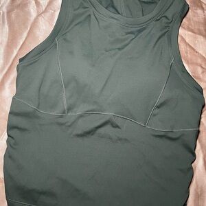Elegant Women's Dark Green Tank Top